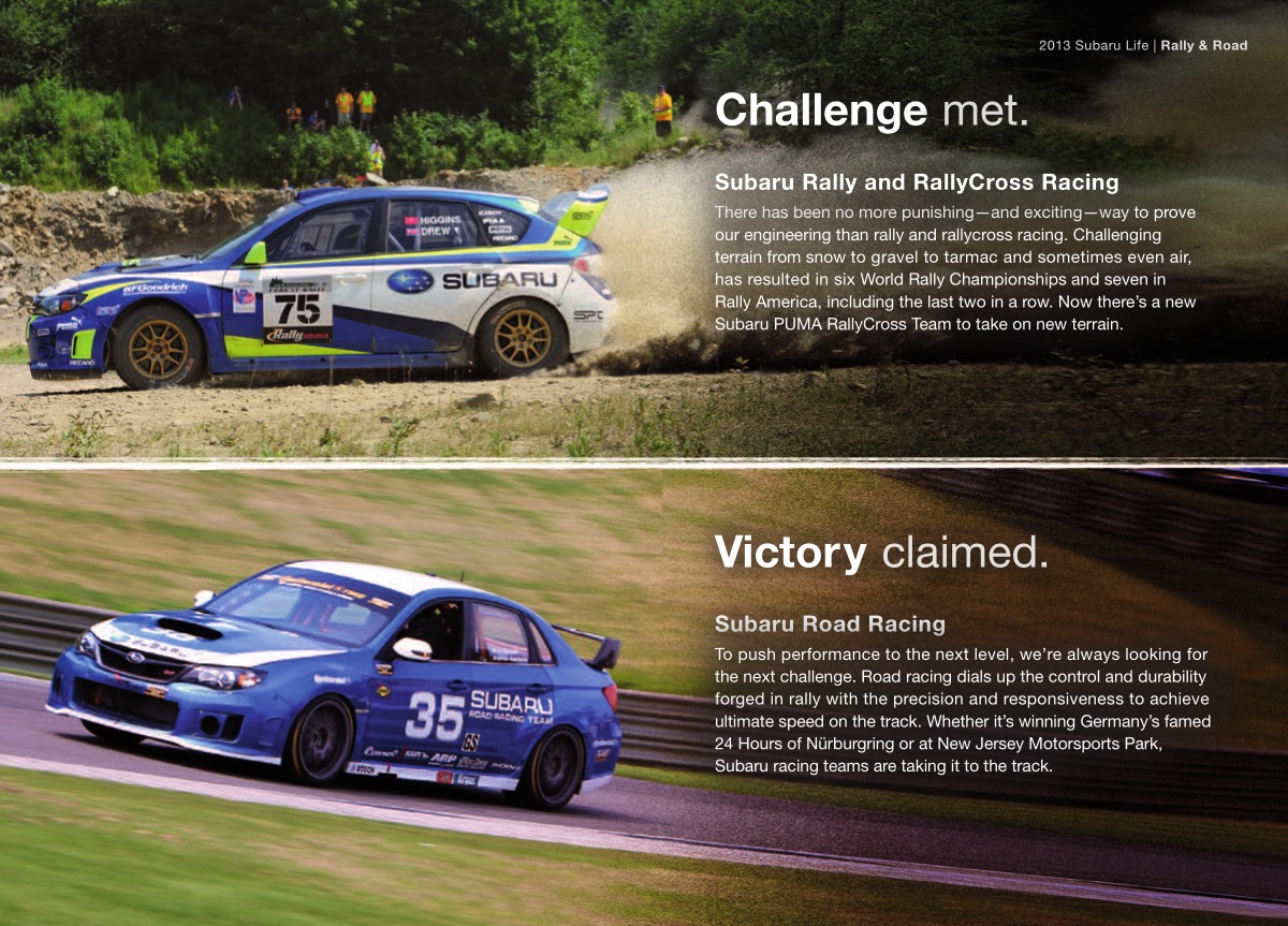 2013 Subaru Brochure Page 1